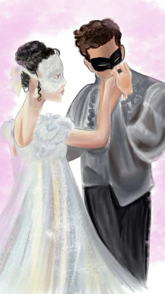 Digital fashion illustration created by Oksana
